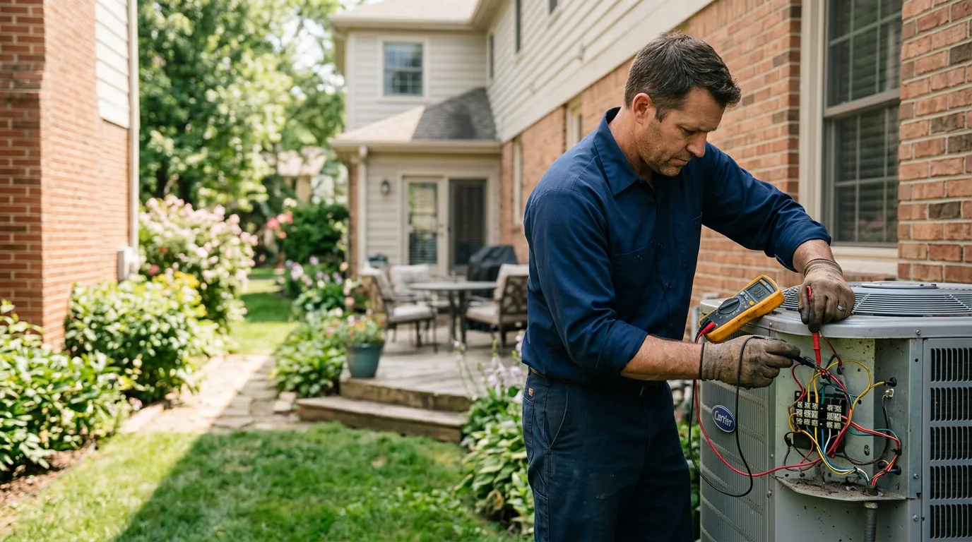 HVAC technician working near East Amherst, NY